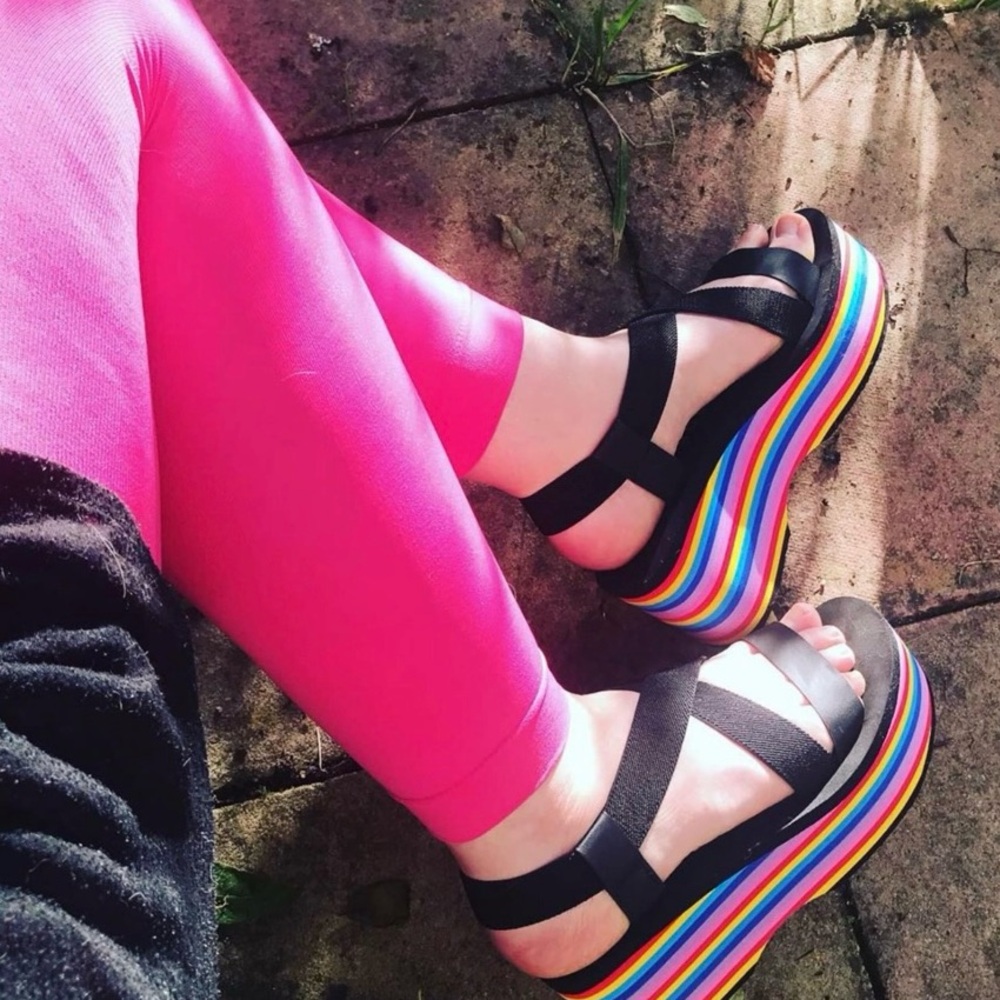 SNAG Tights: Footless Snag Tights in Bubblegum—Size F